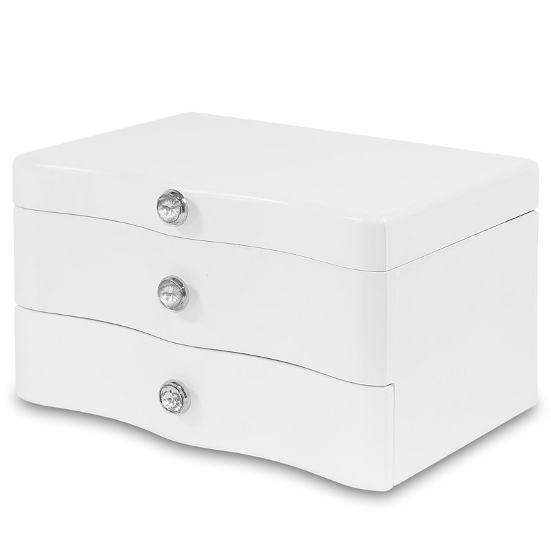Wood Jewelery Box + Drawers