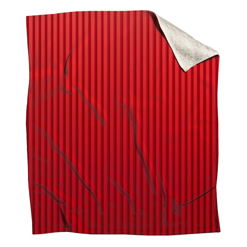 Red Vertical Stripes Blankets, 60in W x 80in H