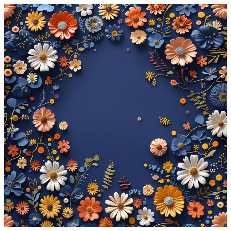 Édredon floral avec literie bohémienne, Lit simple