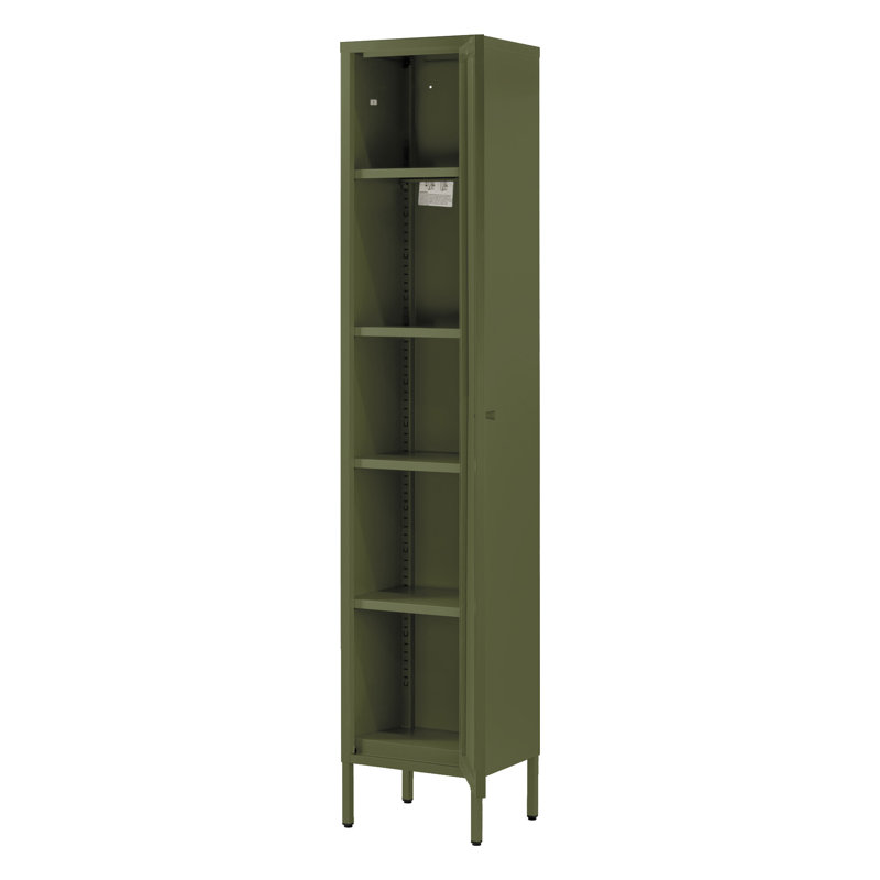 Armoire de rangement à 4 tablettes Kyoung, Vert foncé