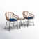 Zulema Round 2 - Person 20" Long Bistro Set with Cushions