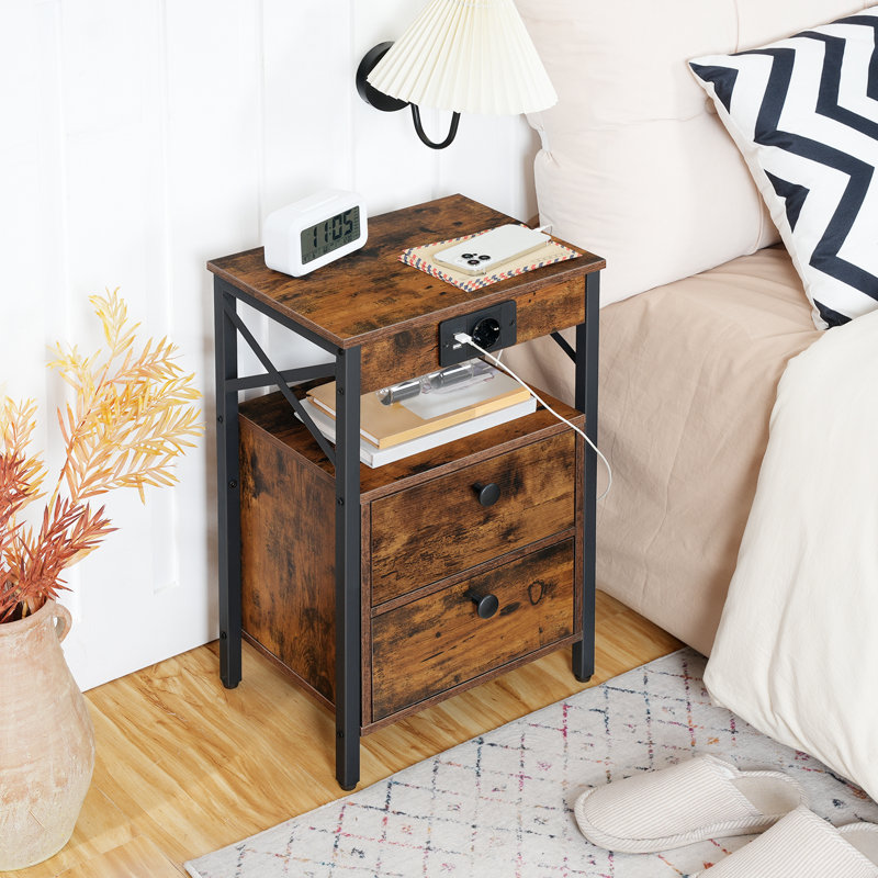 38cm W Bedside Table
