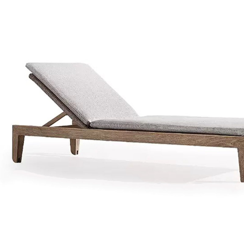 Chaise longue d'extérieur inclinable