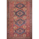 Rustic Tribal Antique Large Size Caucasian Soumak Flat Weave Rug