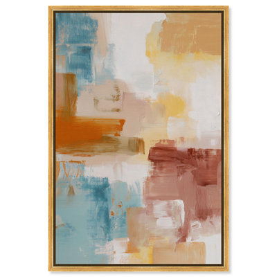 "Soft Impact III", impression murale sur toile par Art Remedy, cadre doré, 10 x 15