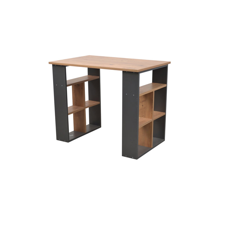 Emilya Rectangle Writing Desk, Anthracite