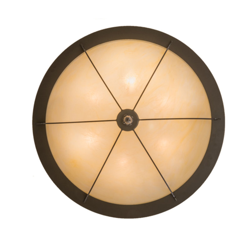 Dominga 6 - Light Flush Mount, Timeless Bronze, 10.5" H x 30" W x 30" D
