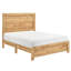 Grand lit rustique au fini naturel, lit dans une boîte, composants de la structure inclus, stratifié contre les taches, mobilier de chambre à coucher avec finition, tête de lit et rails fournis, résiste aux dommages,-877158537
