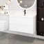 Meuble-lavabo mural simple 36 po avec plateau en marbre de culture Liduvina