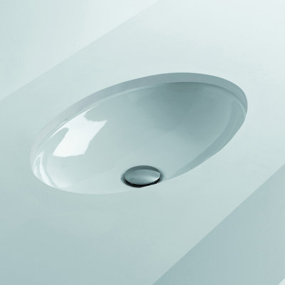 Lavabo de salle de bain ovale encastré H10