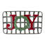 Décoration murale de Noël 24 pièces «JOY» rouge et vert