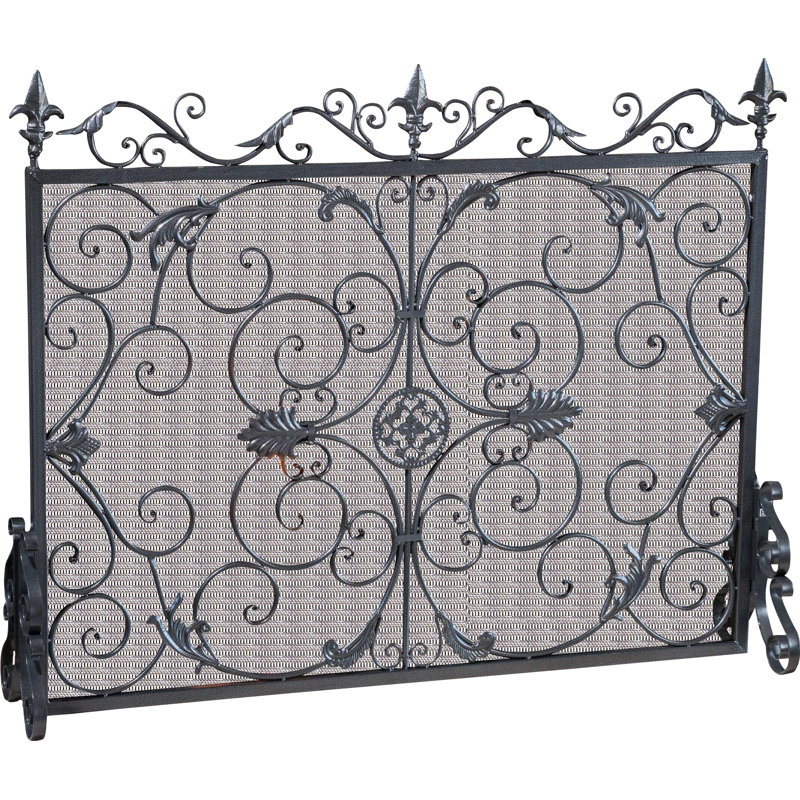 Pare-étincelles en fer Allon, Noir