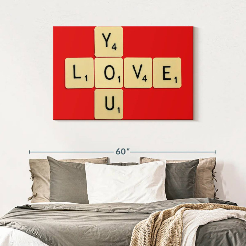 Tergel Love You, H 30 po x l 45 po