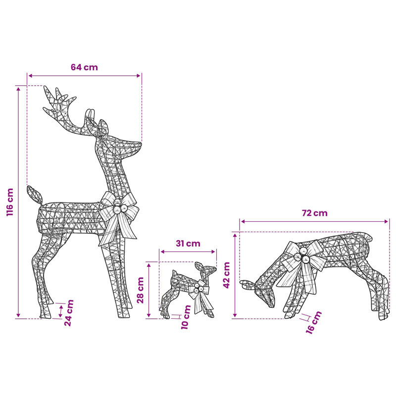 Lighted Reindeer