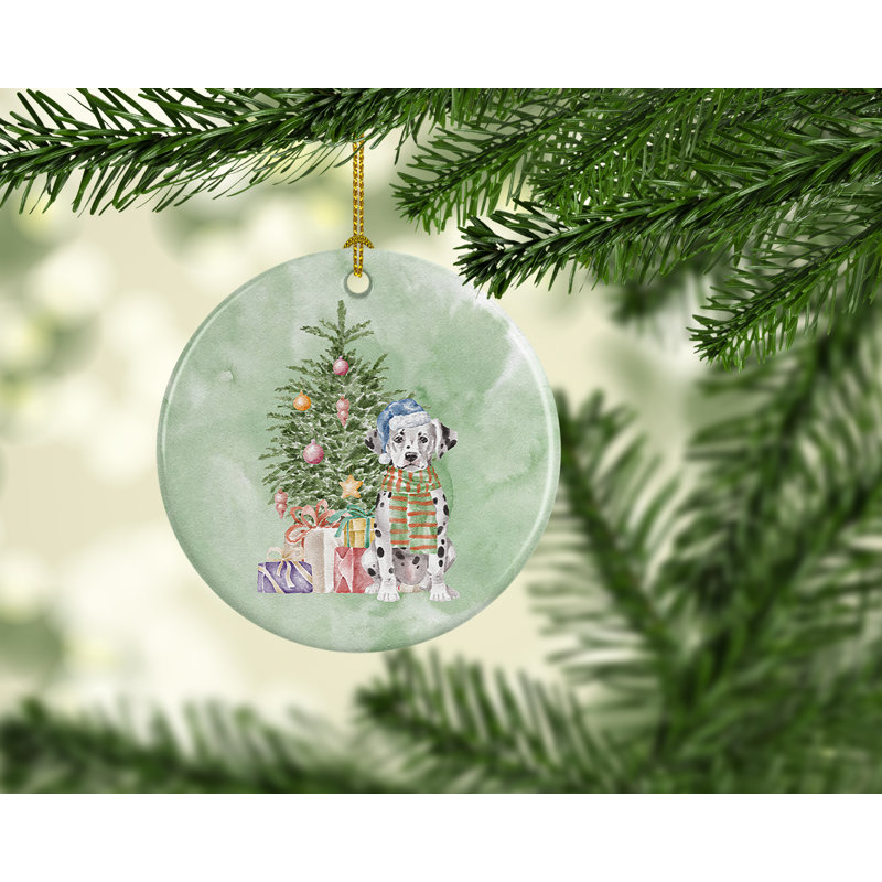 Figurine décorative chiot dalmatien