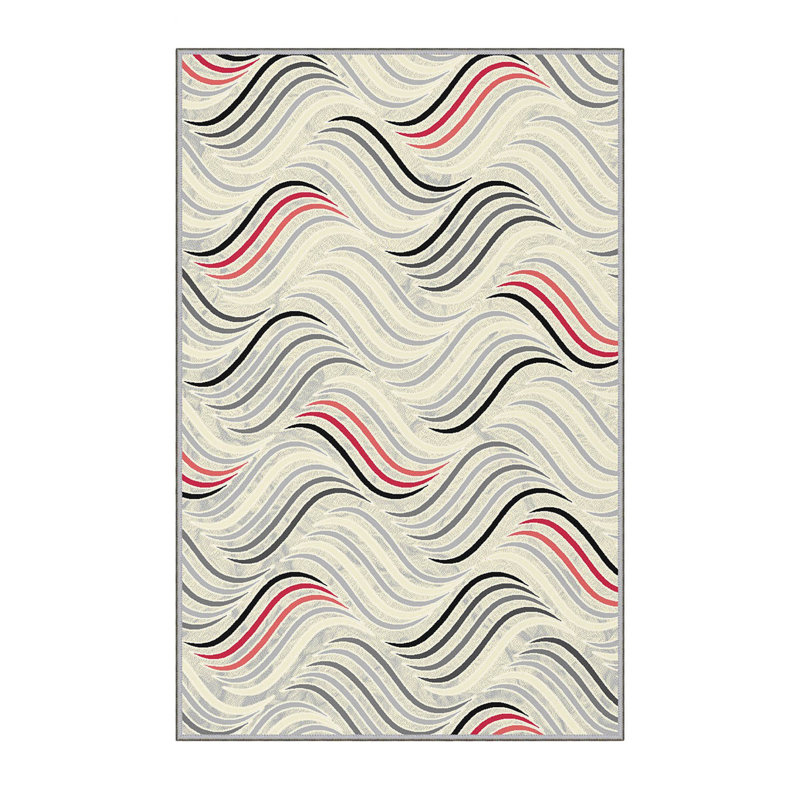 Premium Hall Carpet, 2.6 x 6.6 Feet, 100% Polyester, 0.3 in Pile Height | Antibacterial, Non-Slip Underside, Machine Washable | 3D Digital Print Design, Durable & Stylish for Entryways, Living Rooms & More