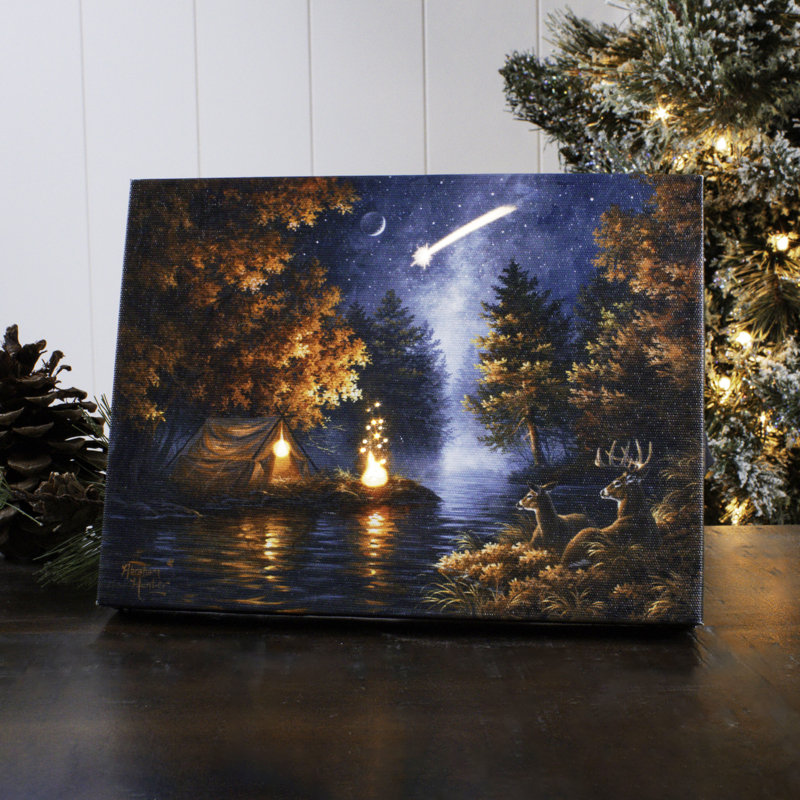 Grontier - Wishing upon a star 8x6 Mini Lighted Easel Back Canvas