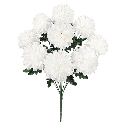 Artificial Ball Mum Pom Pom Flower Bush