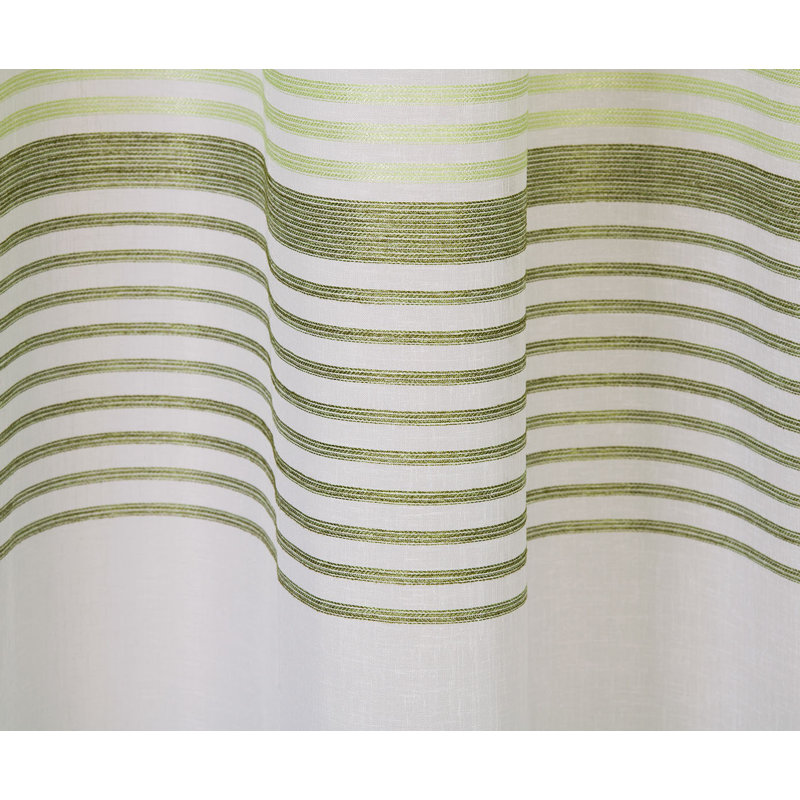 Mannsville Semi Sheer Curtain, Green