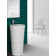 Circular Pedestal Bathroom Sink with Overflow