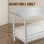 NSF Stainless Steel Work Table with Adjustable Undershelf & Removable Trash Rack – 72x30x35 Inch, Heavy Duty Commercial Prep Table – No Castors, No Backsplash, Straight Edge, 08