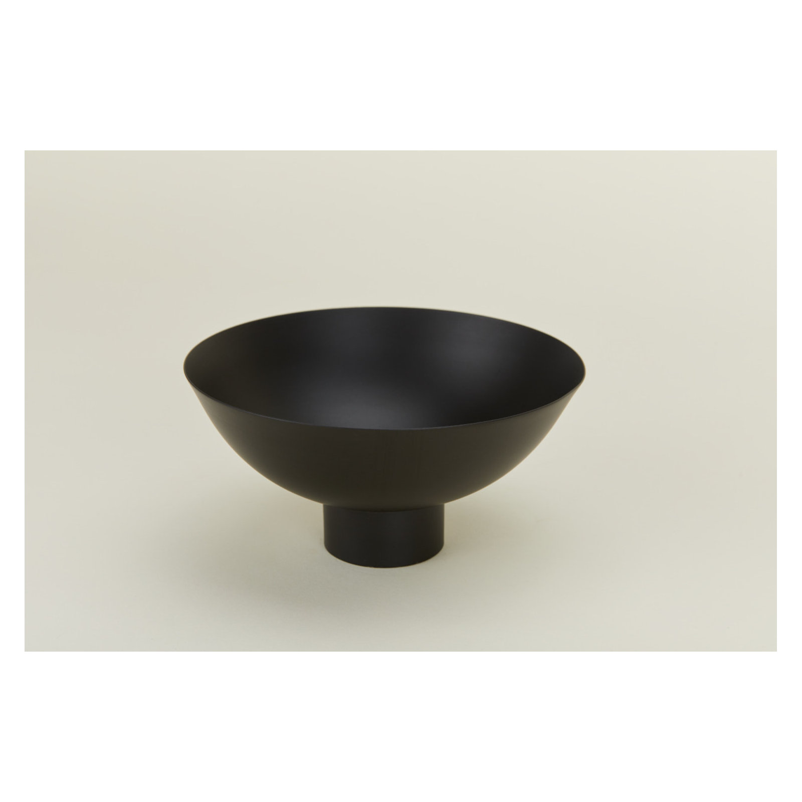 Essential Footed Bowl - Large, Black, 4" H x 8" W