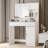 Vanity Desk With Mirror And Led Light Strip; Dressing Table With Large Drawer-1232016701