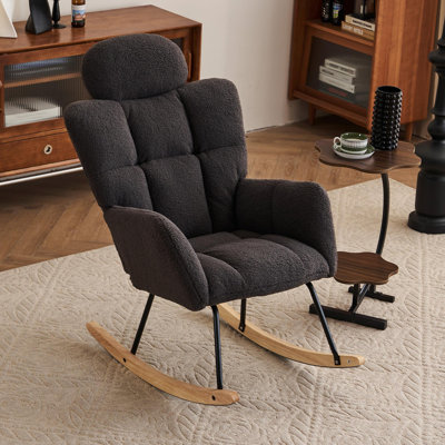 Yisroel Rocking Chair with High Backrest