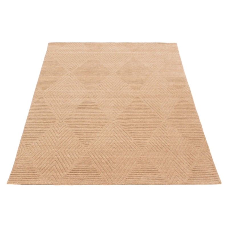 Tapis rectangulaire nouvel âge en laine 5 pi 3 po x 7 pi 7 po One-of-a-Kind