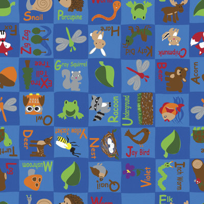 Animals in the Forest Childrens Rug
