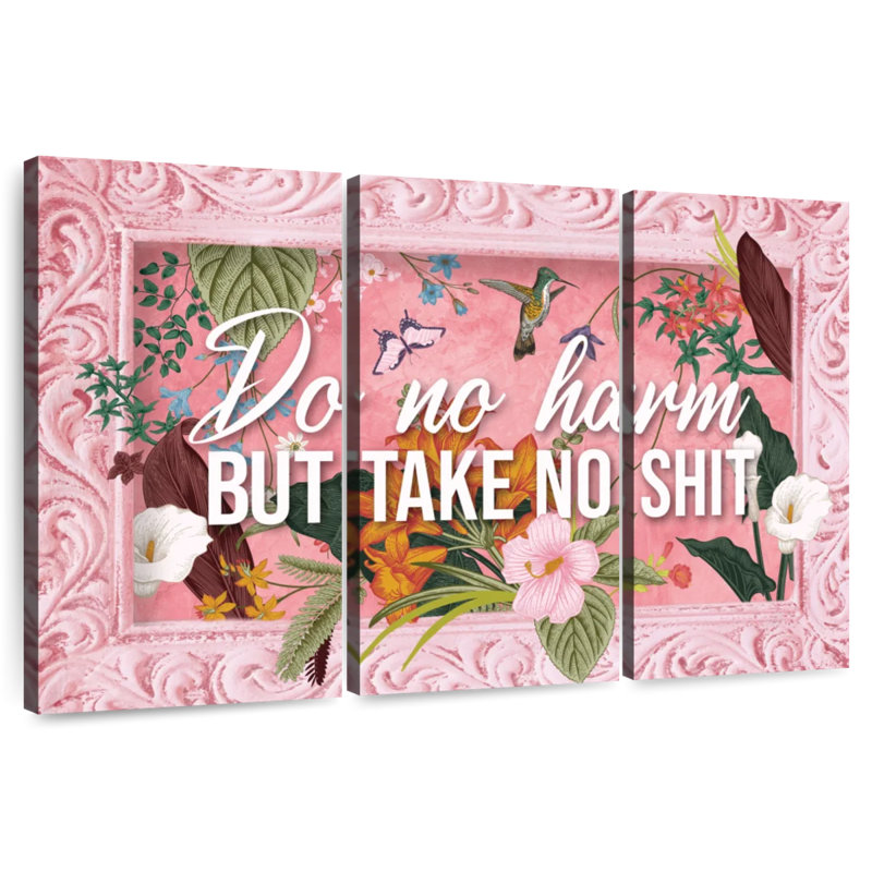 Tergel Do No Harm Typography, 36" H x 57" W