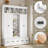 78.7" H Hallway Tree With 5 Drawers And 5 Storage Cubbies-16860147