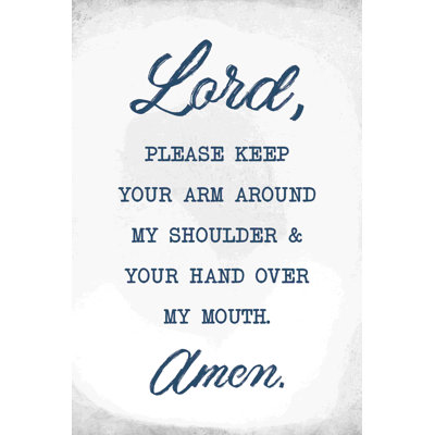 «Lord Hand over My Mouth», impression sur toile tendue
