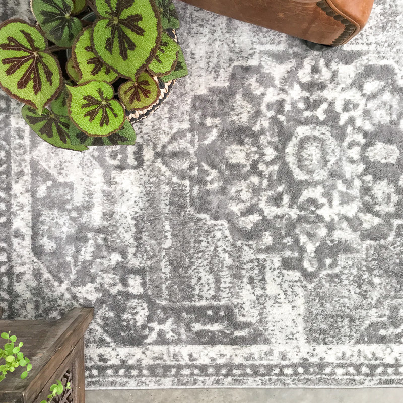 Breuer Moroccan Grey/White Rug, Runner 60 x 240cm