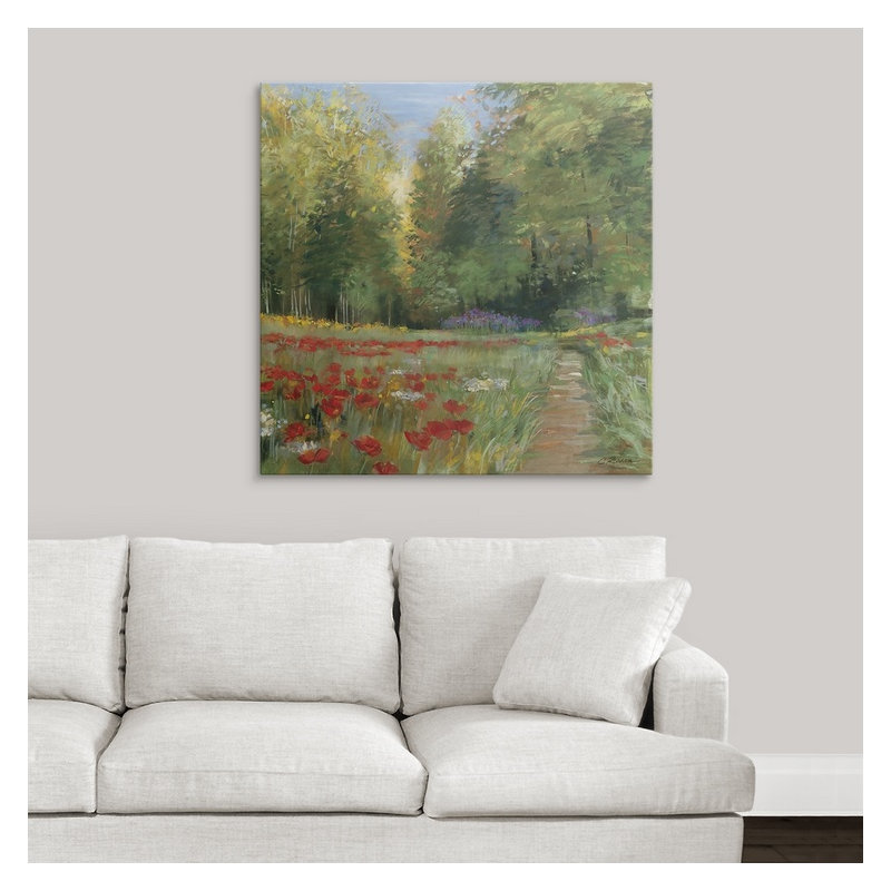 «Field of Flowers» - reproduction, H 35 po x l 35 po x P 1,5 po, Toile