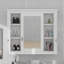 Armoire de salle de bain murale avec miroir - Armoire à pharmacie murale avec 4 tablettes-118672711