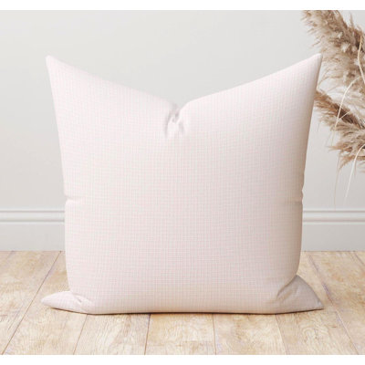 Light pink geometric texture print pillow cover