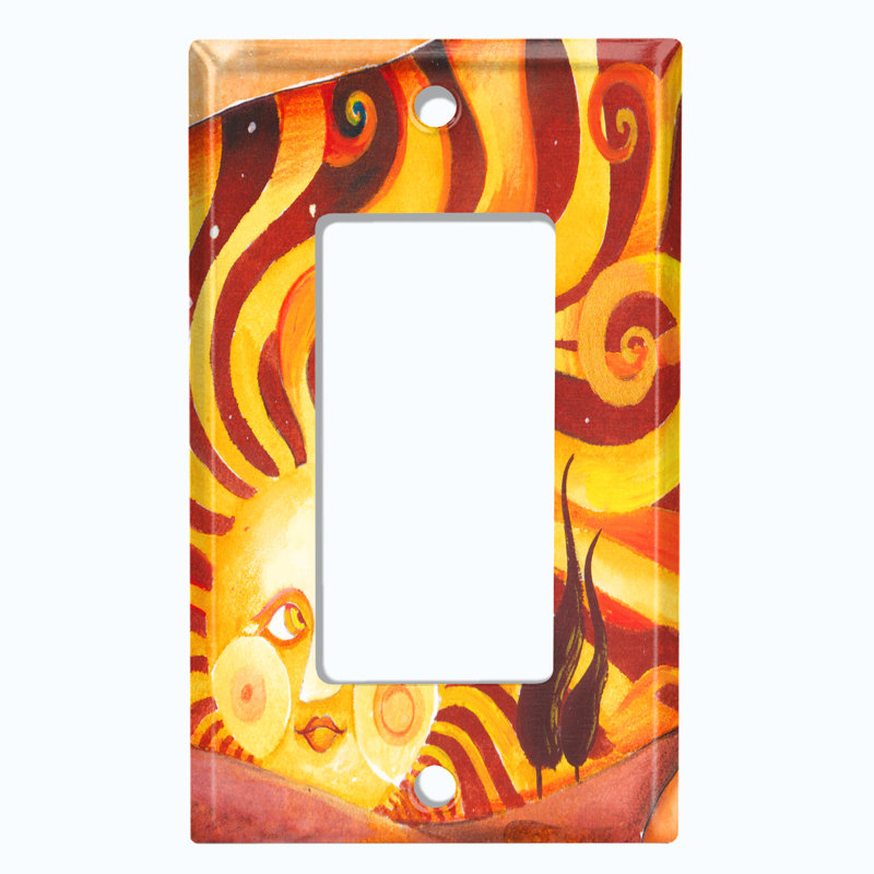 Plaque murale d'interrupteur à bascule 1-Gang, H 4,5 po x l 2,75 po x P 0,15 po