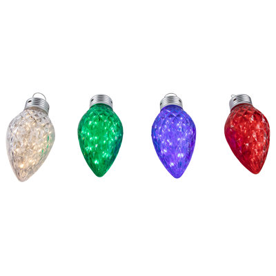 Lumières de Noël DEL multicolores à facettes multicolores C9