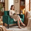 Upholstered Armchair-1402647789