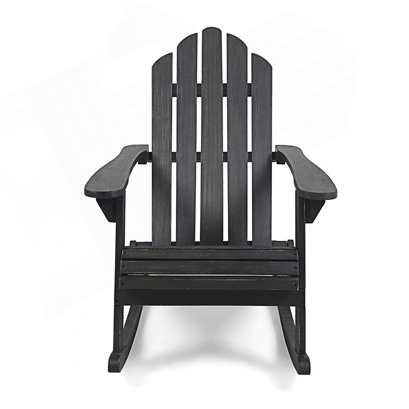 Chaise berçante Adirondack, Gris foncé
