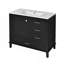 Meuble-lavabo de salle de bain avec 1 porte à fermeture douce et 3 tiroirs, armoire de rangement moderne-505774271