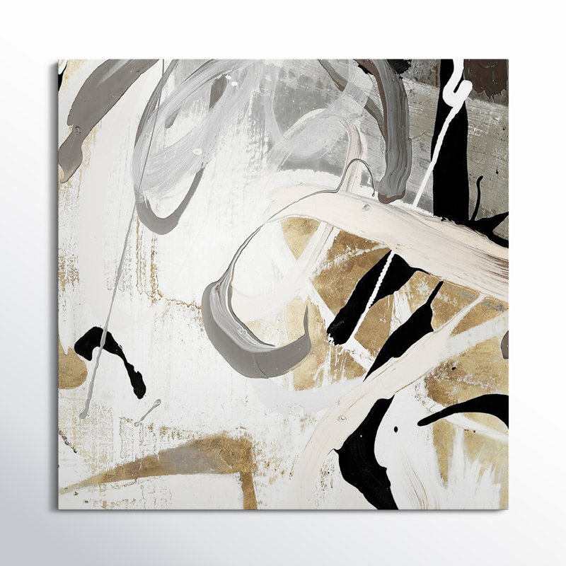 " Tangled I " Painting Print, Wrapped Canvas, 30" H x 30" W, No Frame