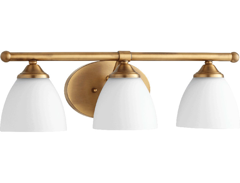 Polito 3 - Light Dimmable Vanity Light, Aged Brass