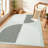 Modern Machine Washable Rug with Rubber Backing Geometric Non-Slip Area Rug for Living Room Bedroom Dining Room Office-725810347