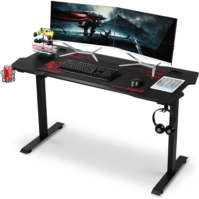 Inbox Zero Dorazio 47.24'' Gaming Computer Desk with Monitor Stand