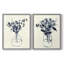 Vase floral indigo I - impression encadrée de qualité supérieure - prêt à être accroché - aucun clou requis - aucun clou requis-2056381505-2056381511