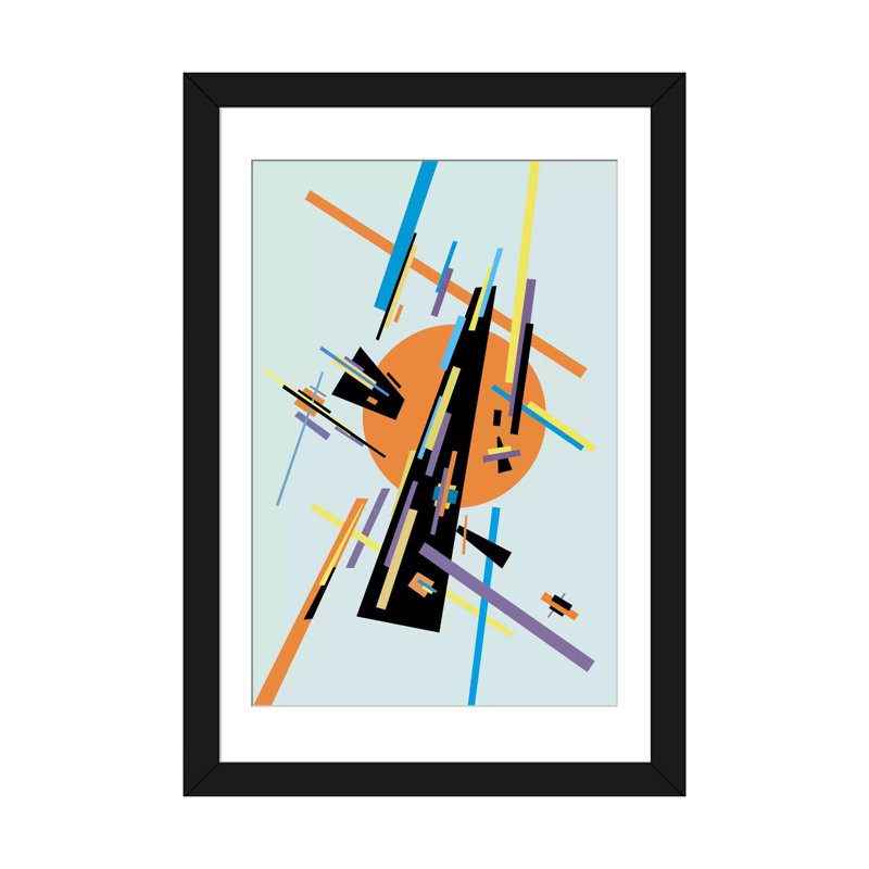 « velocithink », impression sur toile, Papier d'art encadré noir, Blanc, H 24 po x l 16 po x P 1 po