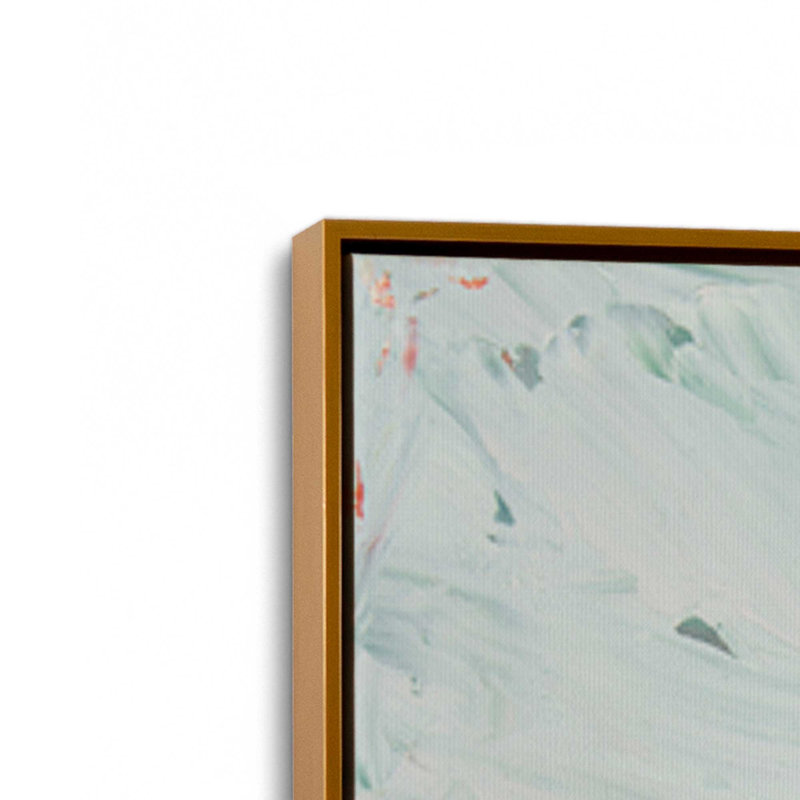 «Oyster Shell» par Magadry Art Studio, reproduction d'art, H 48 po x l 36 po, Floater Frame, Doré