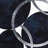 2 Contemporary Canvas Wall Art - Navy Circle, Silver 24X36 Inches Decorative Modern Abstract 24" X 36" Indoor